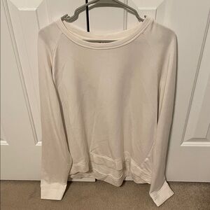 Altar'd State Cream Long Sleeve Sweatshirt